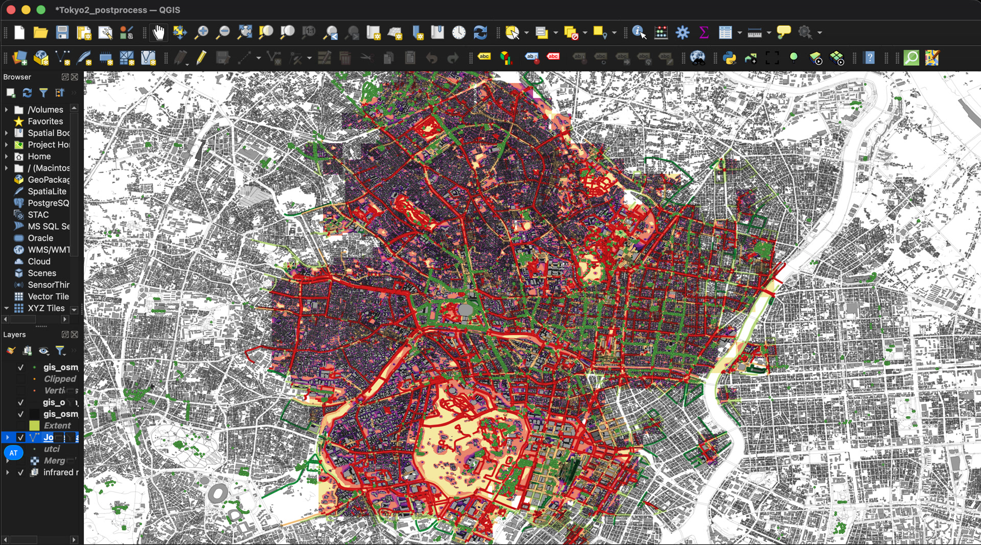 Multi-tile microclimate simulation covering a large urban area (Tokyo)