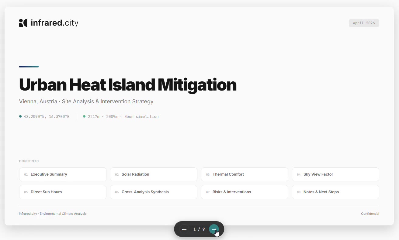 Climate Insight Report — Vienna 1st District urban heat island mitigation deck